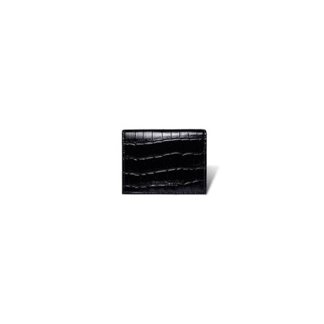 Tarjetero Maestro Artesano II - Croco Negro